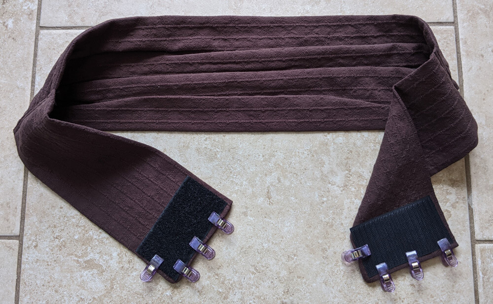 mandalorian sash with velcro closure